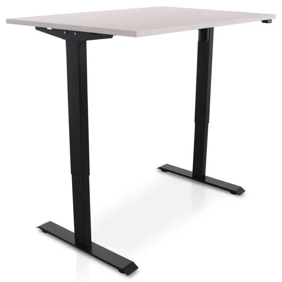 Lineaflex MRC MRC EASY Zit-Sta Bureau – Elektrisch Verstelbaar – 120x80 cm – Blad Sand Grey