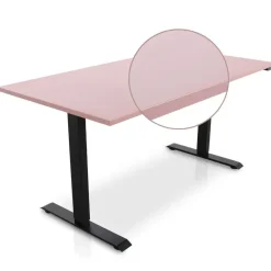 Lineaflex MRC MRC EASY Zit-Sta Bureau – Elektrisch Verstelbaar – 160x80 cm – Blad Dusty Rose