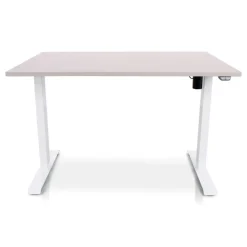 Zit-Sta-Bureaus-Lineaflex MRC MRC EASY Zit-Sta Bureau – Elektrisch Verstelbaar – 120x80 cm – Blad Sand Grey