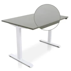 Zit-Sta-Bureaus-Lineaflex MRC MRC EASY Zit-Sta Bureau – Elektrisch Verstelbaar – 140x80 cm – Blad Forest Green