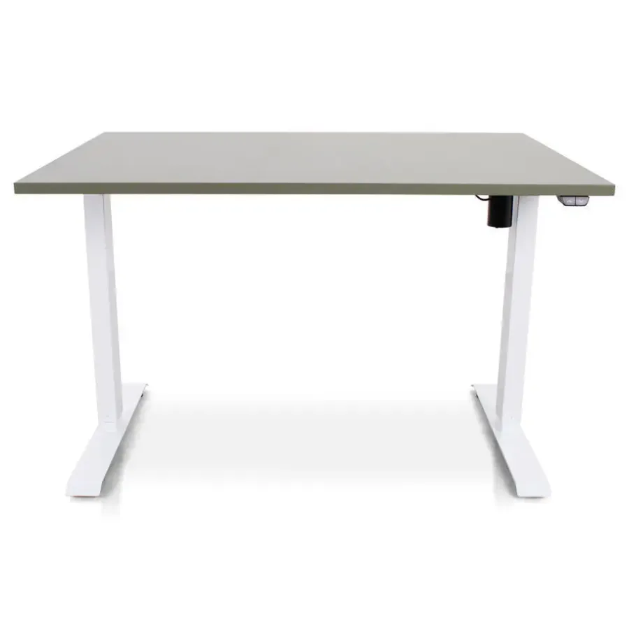 Zit-Sta-Bureaus-Lineaflex MRC MRC EASY Zit-Sta Bureau – Elektrisch Verstelbaar – 140x80 cm – Blad Forest Green