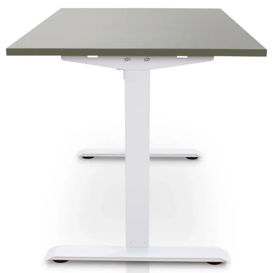 Zit-Sta-Bureaus-Lineaflex MRC MRC EASY Zit-Sta Bureau – Elektrisch Verstelbaar – 140x80 cm – Blad Forest Green