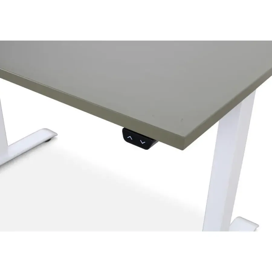 Zit-Sta-Bureaus-Lineaflex MRC MRC EASY Zit-Sta Bureau – Elektrisch Verstelbaar – 140x80 cm – Blad Forest Green