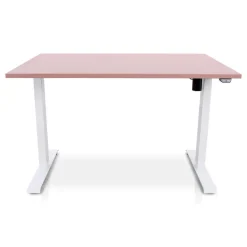Zit-Sta-Bureaus-Lineaflex MRC MRC EASY Zit-Sta Bureau – Elektrisch Verstelbaar – 120x80 cm – Blad Dusty Rose