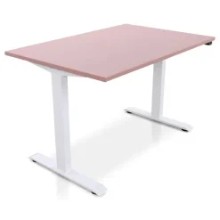 Zit-Sta-Bureaus-Lineaflex MRC MRC EASY Zit-Sta Bureau – Elektrisch Verstelbaar – 120x80 cm – Blad Dusty Rose