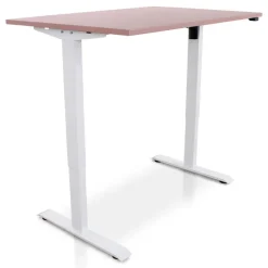 Zit-Sta-Bureaus-Lineaflex MRC MRC EASY Zit-Sta Bureau – Elektrisch Verstelbaar – 120x80 cm – Blad Dusty Rose