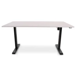 Zit-Sta-Bureaus-Lineaflex MRC MRC EASY Zit-Sta Bureau – Elektrisch Verstelbaar – 160x80 cm – Blad Sand Grey