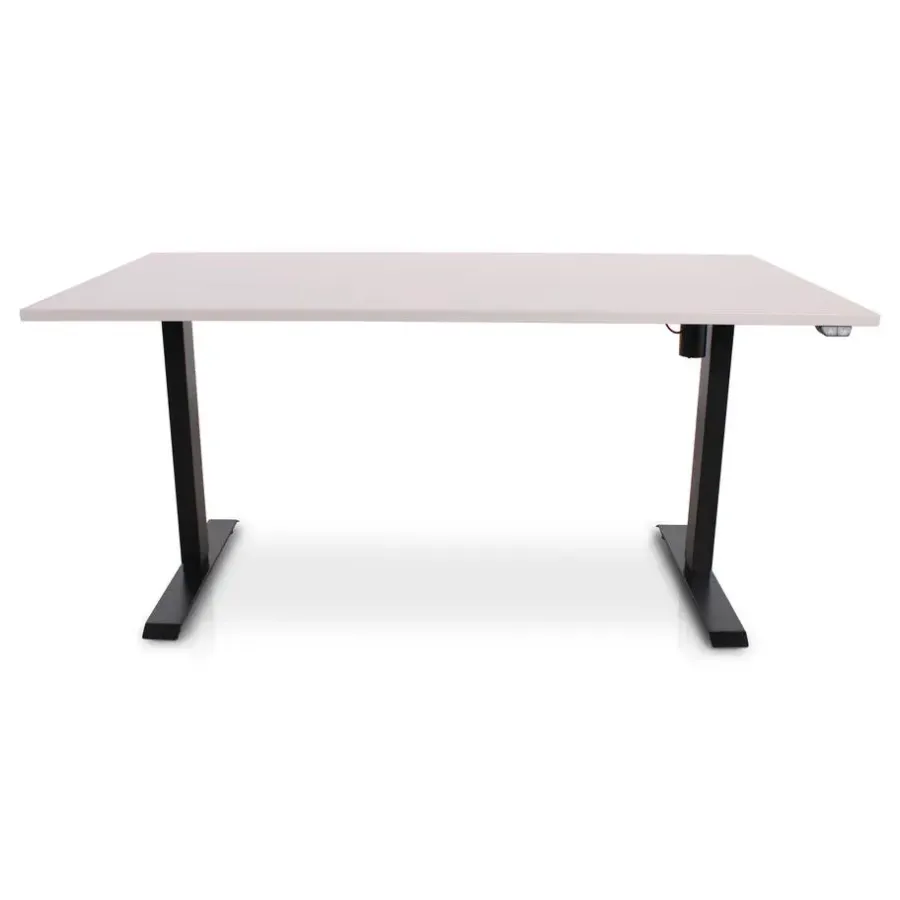 Zit-Sta-Bureaus-Lineaflex MRC MRC EASY Zit-Sta Bureau – Elektrisch Verstelbaar – 160x80 cm – Blad Sand Grey