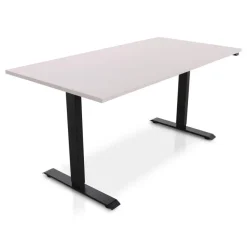 Zit-Sta-Bureaus-Lineaflex MRC MRC EASY Zit-Sta Bureau – Elektrisch Verstelbaar – 160x80 cm – Blad Sand Grey