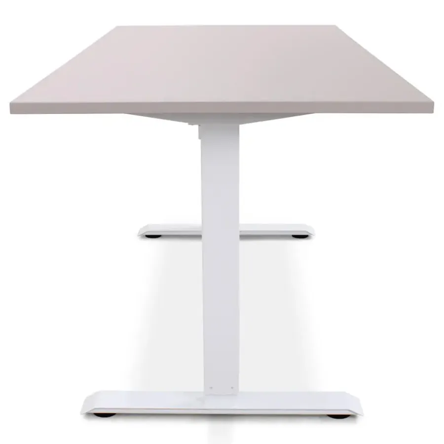 Zit-Sta-Bureaus-Lineaflex MRC MRC EASY Zit-Sta Bureau – Elektrisch Verstelbaar – 160x80 cm – Blad Sand Grey