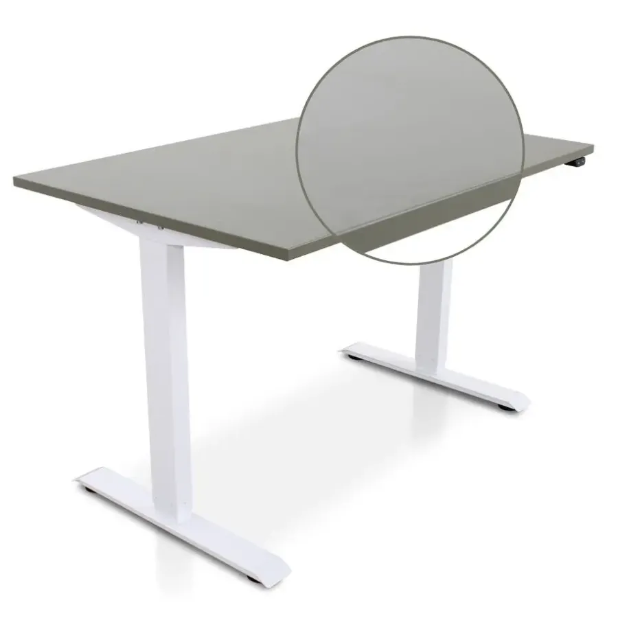 Zit-Sta-Bureaus-Lineaflex MRC MRC EASY Zit-Sta Bureau – Elektrisch Verstelbaar – 120x80 cm – Blad Forest Green