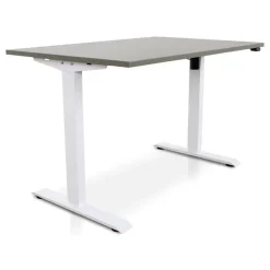 Zit-Sta-Bureaus-Lineaflex MRC MRC EASY Zit-Sta Bureau – Elektrisch Verstelbaar – 120x80 cm – Blad Forest Green