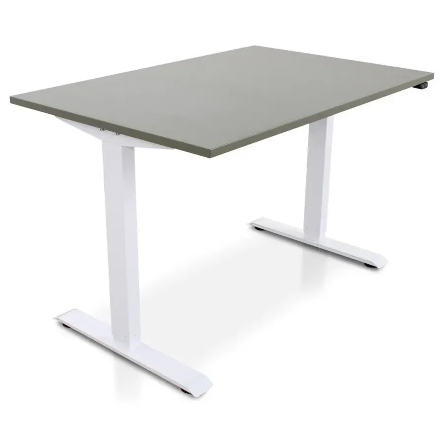 Zit-Sta-Bureaus-Lineaflex MRC MRC EASY Zit-Sta Bureau – Elektrisch Verstelbaar – 120x80 cm – Blad Forest Green
