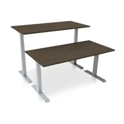 MRC PRO elektrisch ARBO zit-sta bureau - 180x80 cm - bruin eiken