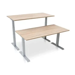 Zit-Sta-Bureaus-MRC PRO elektrisch ARBO zit-sta bureau - 140x80 cm - midden eiken