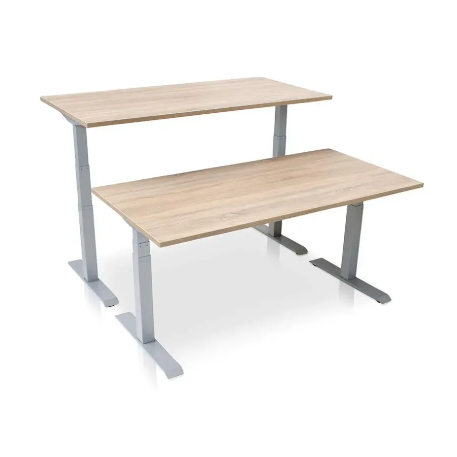 Zit-Sta-Bureaus-MRC PRO elektrisch ARBO zit-sta bureau - 140x80 cm - midden eiken