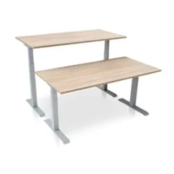 Zit-Sta-Bureaus-MRC PRO elektrisch ARBO zit-sta bureau - 160x80 cm - midden eiken