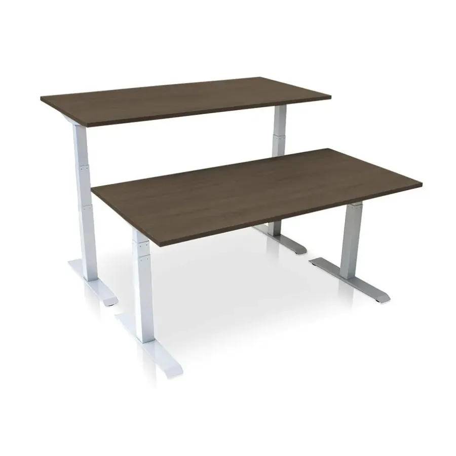Zit-Sta-Bureaus-MRC PRO elektrisch ARBO zit-sta bureau - 120x80 cm - bruin eiken