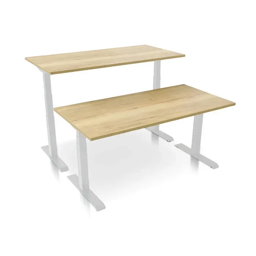 Zit-Sta-Bureaus-MRC PRO elektrisch ARBO zit-sta bureau - 180x80 cm robuust eiken