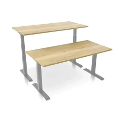 Zit-Sta-Bureaus-MRC PRO elektrisch ARBO zit-sta bureau - 120x80 cm robuust eiken