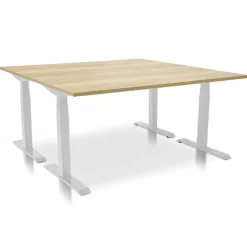 MRC PRO elektrisch ARBO zit-sta bureau - 140x80 cm robuust eiken