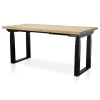 Zit-Sta-Bureaus-Lineaflex MRC MRC PRO Solid zit-sta bureau massief eiken blad 120x80 zwart NEN-EN527