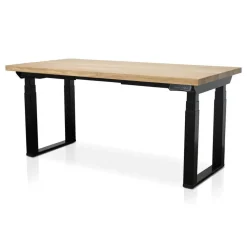 Zit-Sta-Bureaus-Lineaflex MRC MRC PRO Solid zit-sta bureau massief eiken blad 120x80 zwart NEN-EN527