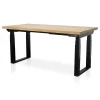 Zit-Sta-Bureaus-Lineaflex MRC MRC PRO Solid zit-sta bureau massief eiken blad 140x80 zwart NEN-EN527