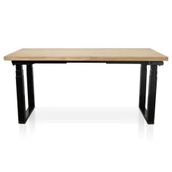 Zit-Sta-Bureaus-Lineaflex MRC MRC PRO Solid zit-sta bureau massief eiken blad 140x80 zwart NEN-EN527
