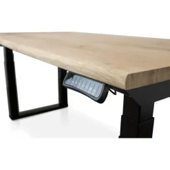 Lineaflex MRC MRC PRO Solid zit-sta bureau massief boomstamblad 180x90 zwart NEN-EN527