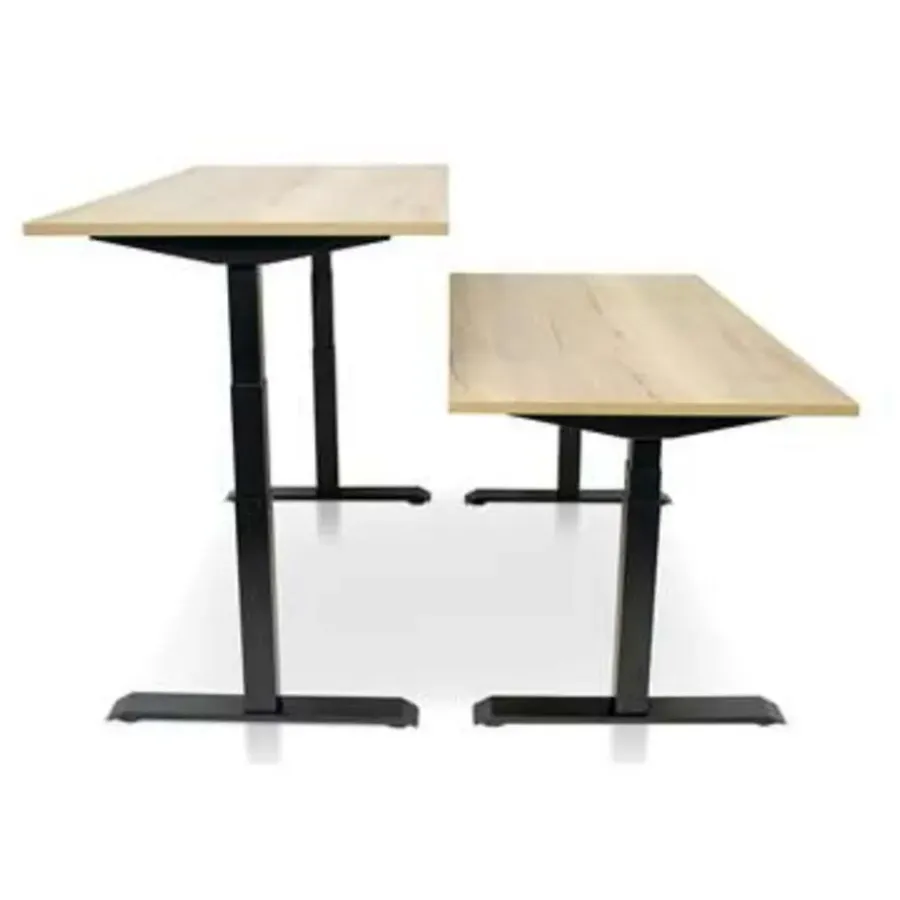 Zit-Sta-Bureaus-MRC PRO-L 2.0 elektrisch ARBO zit-sta bureau - 140x80 - robuust eiken