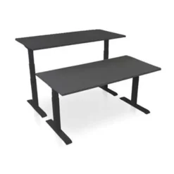 MRC PRO-L 2.0 elektrisch ARBO zit-sta bureau - 120x80 - zwart eiken