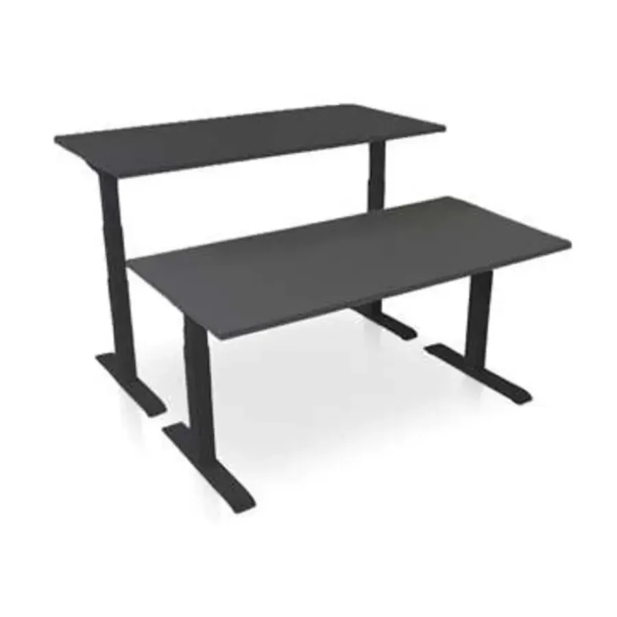 MRC PRO-L 2.0 elektrisch ARBO zit-sta bureau - 120x80 - zwart eiken