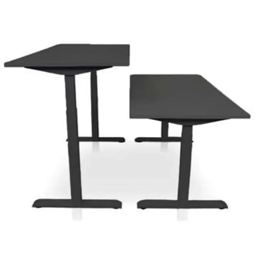 MRC PRO-L 2.0 elektrisch ARBO zit-sta bureau - 120x80 - zwart eiken