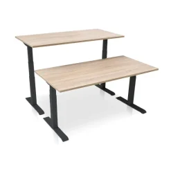 Zit-Sta-Bureaus-MRC PRO-L 2.0 elektrisch ARBO zit-sta bureau - 180x80 - midden eiken