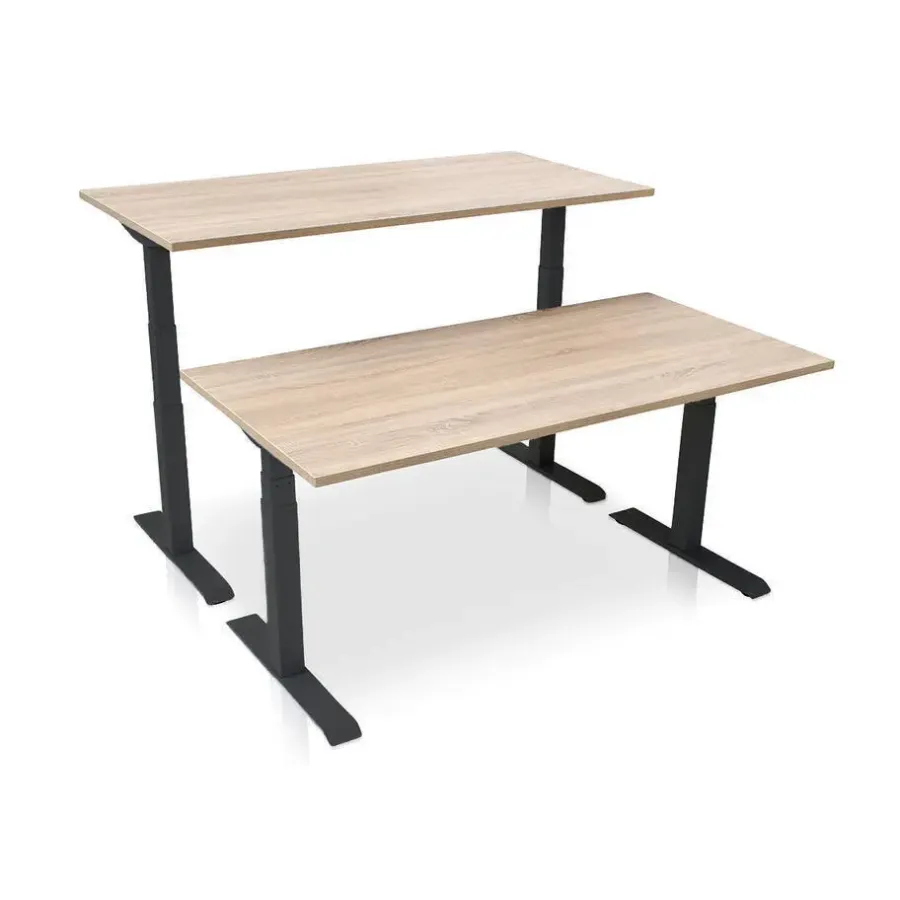 Zit-Sta-Bureaus-MRC PRO-L 2.0 elektrisch ARBO zit-sta bureau - 180x80 - midden eiken