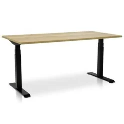Zit-Sta-Bureaus-MRC PRO-L 2.0 elektrisch ARBO zit-sta bureau - 180x80 - robuust eiken