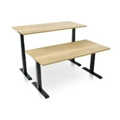 Zit-Sta-Bureaus-MRC PRO-L 2.0 elektrisch ARBO zit-sta bureau - 180x80 - robuust eiken