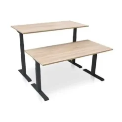Zit-Sta-Bureaus-MRC PRO-L 2.0 NEN-EN 527 elektrisch ARBO zit-sta bureau - 120x80 - midden eiken