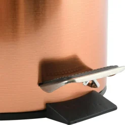 Prullenbakken-MSV badkamer/toilet pedaalemmer - koper kleurig - 3L - 17 x 25 cm