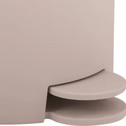 Prullenbakken-MSV badkamer/toilet pedaalemmer - beige - 3L - 15 x 27cm