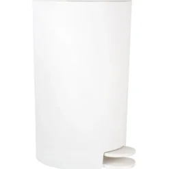 Prullenbakken-MSV badkamer/toilet pedaalemmer - wit - 3L - 15 x 27 cm