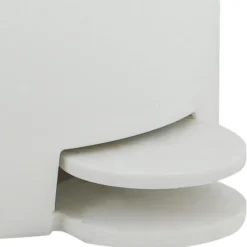 Prullenbakken-MSV badkamer/toilet pedaalemmer - wit - 3L - 15 x 27 cm