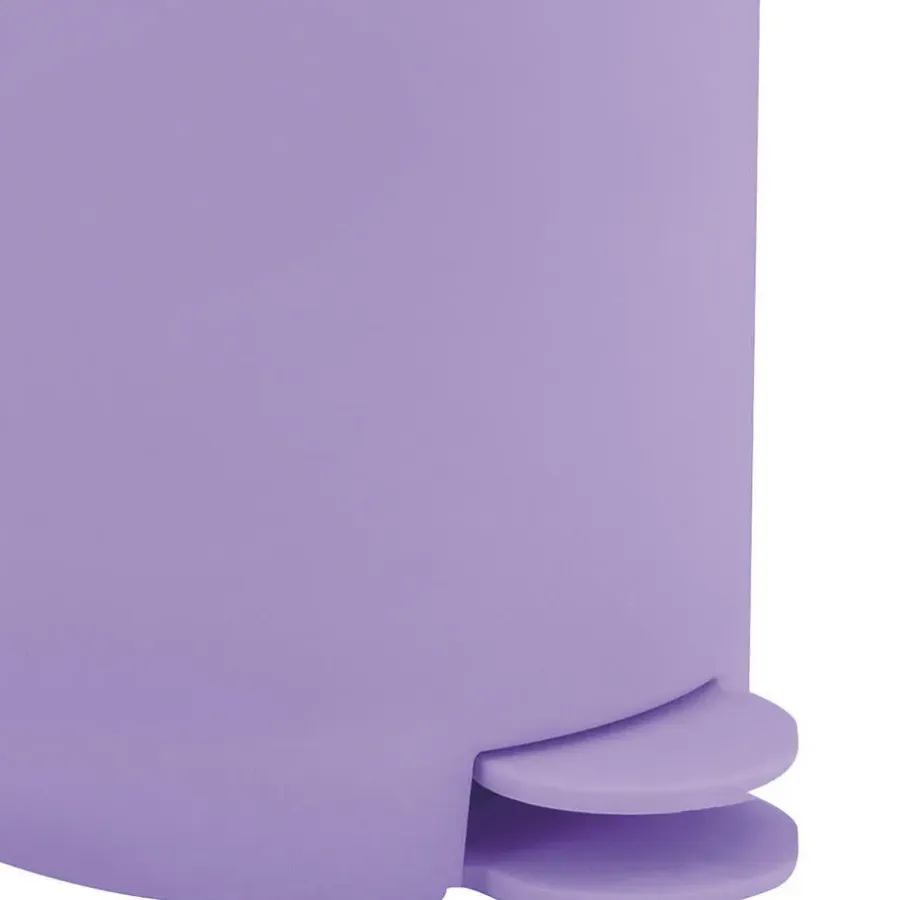 MSV kleine Pedaalemmer - kunststof - lila paars - 3L - 15 x 27 cm