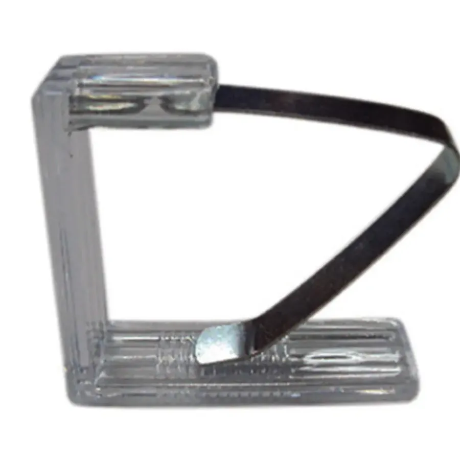 Tuindecoratie-MSV Tafelkleed klemmen - 4x - transparant - kunststof - 4 x 6 cm
