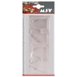 Tuindecoratie-MSV Tafelkleed klemmen - 4x - transparant - kunststof - 4 x 6 cm