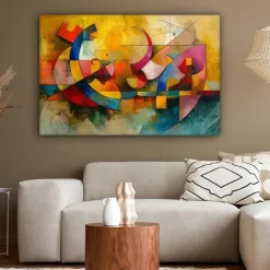 Schilderijen-MuchoWow Canvas Schilderij 120x80cm Kunst Abstract Modern