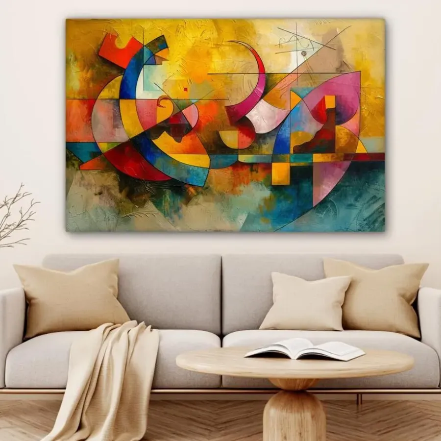 Schilderijen-MuchoWow Canvas Schilderij 120x80cm Kunst Abstract Modern