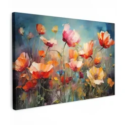 Schilderijen-MuchoWow Canvas Schilderij 120x80cm Bloemen Watercolor Kunst