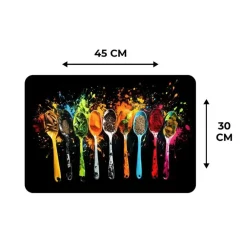Placemats-MuchoWow Placemat (6stuks) 45x30cm Lepels Kruiden Modern